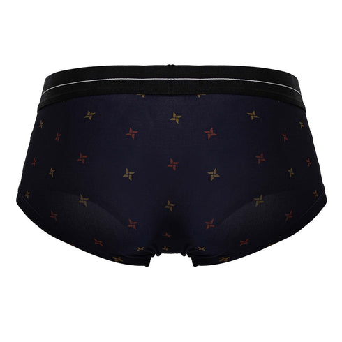 HAWAIR 42530 Printed Microfiber Briefs Color Blue